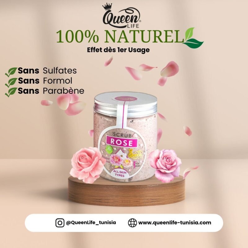 Gommage Rose – Exfoliation Douce & Teint Unifié