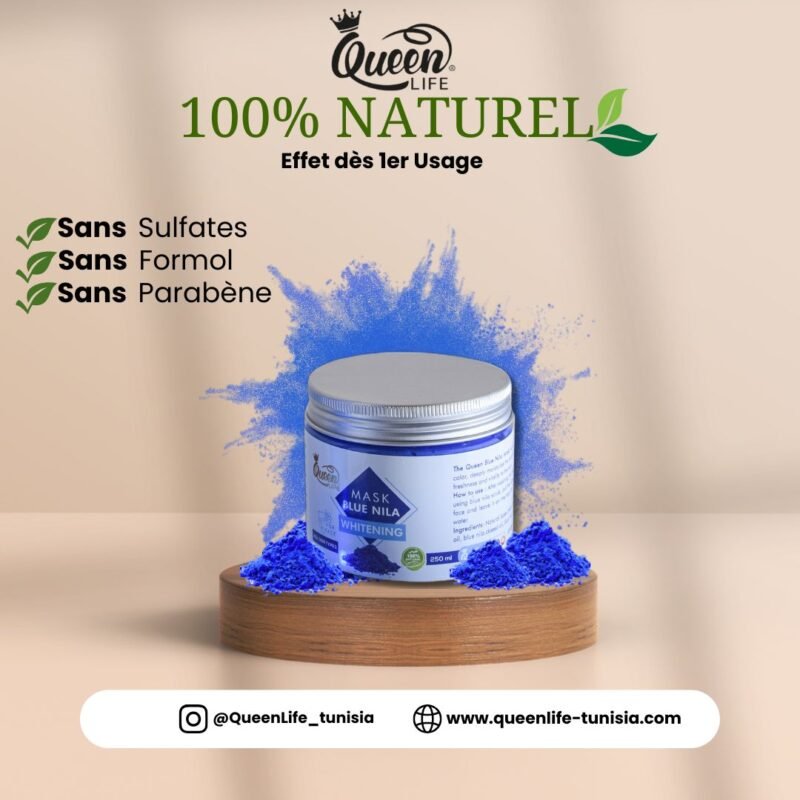 Masque Nila Bleu – Teint Éclairci, Hydratation & Vitalité